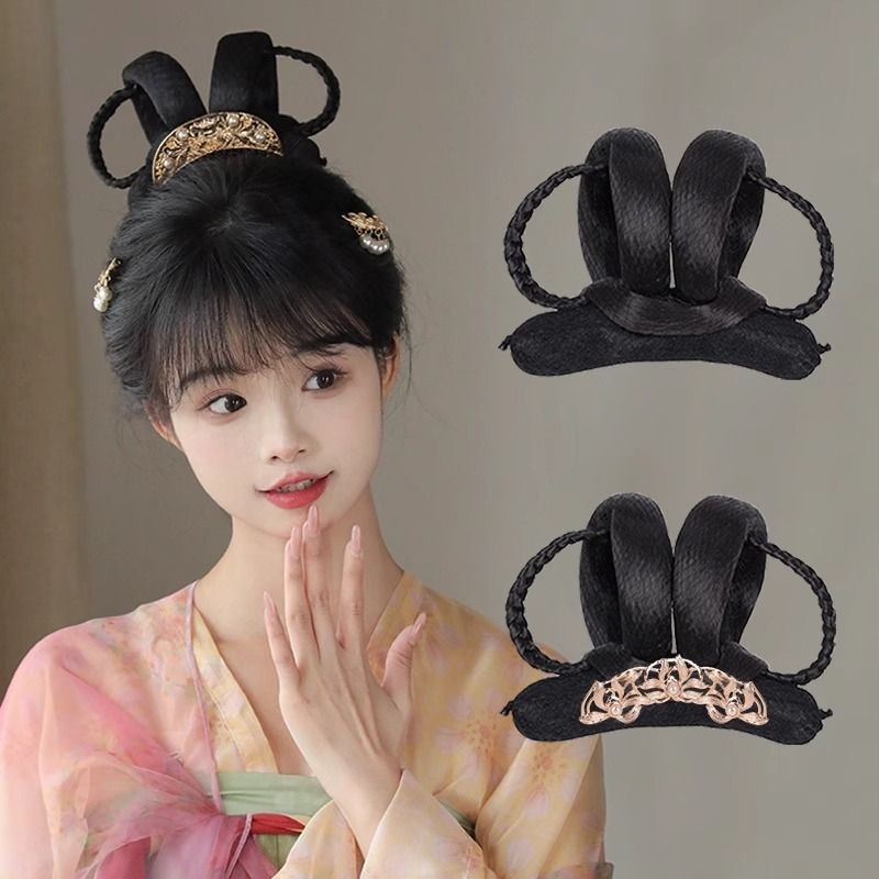 Gaya Baru Gaya Kuno Hanfu Wig Sanggul Aksesori Rambut Gaya Rambut