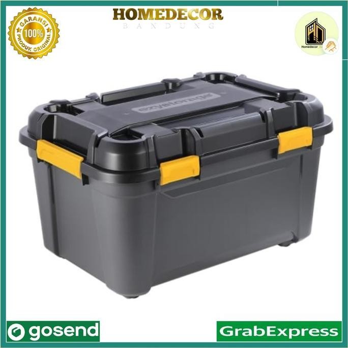 

Terlaris Ezy Storage 66.9X47.3X39.2 Cm Kotak Penyimpanan Perkakas Bunker / Bunker Tough Storage Grey 80 Ltr