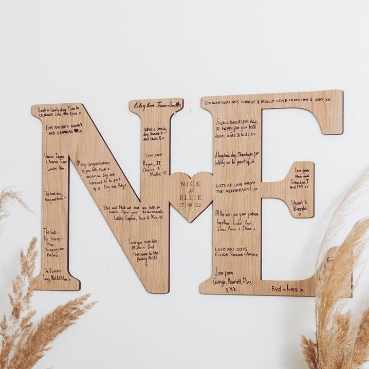 Buku Tamu Wedding Custom Inisial / Wedding Guest Book Custom Initial / Buku Tamu Pernikahan/Wedding 