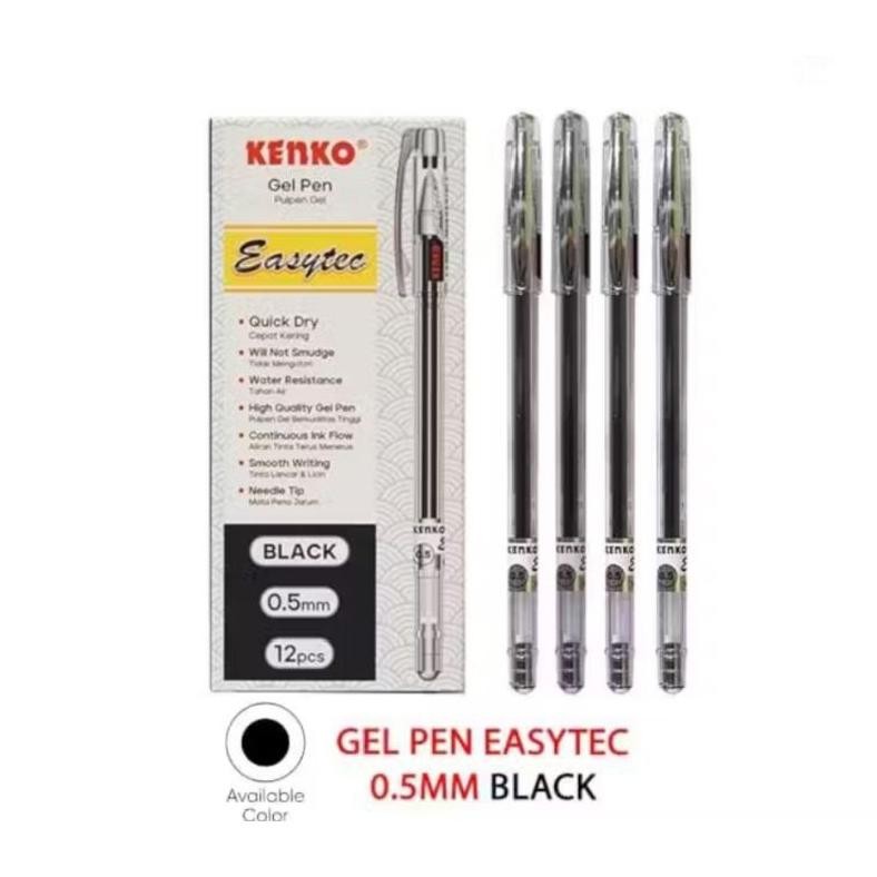 

Pulpen Gel Kenko Easytec 0.5 mm ( 1pak/12pcs )