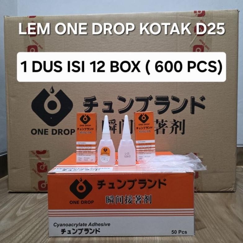 

1 DUS 12 BOX LEM ONE DROP KOTAK D25 (600 PCS) AST