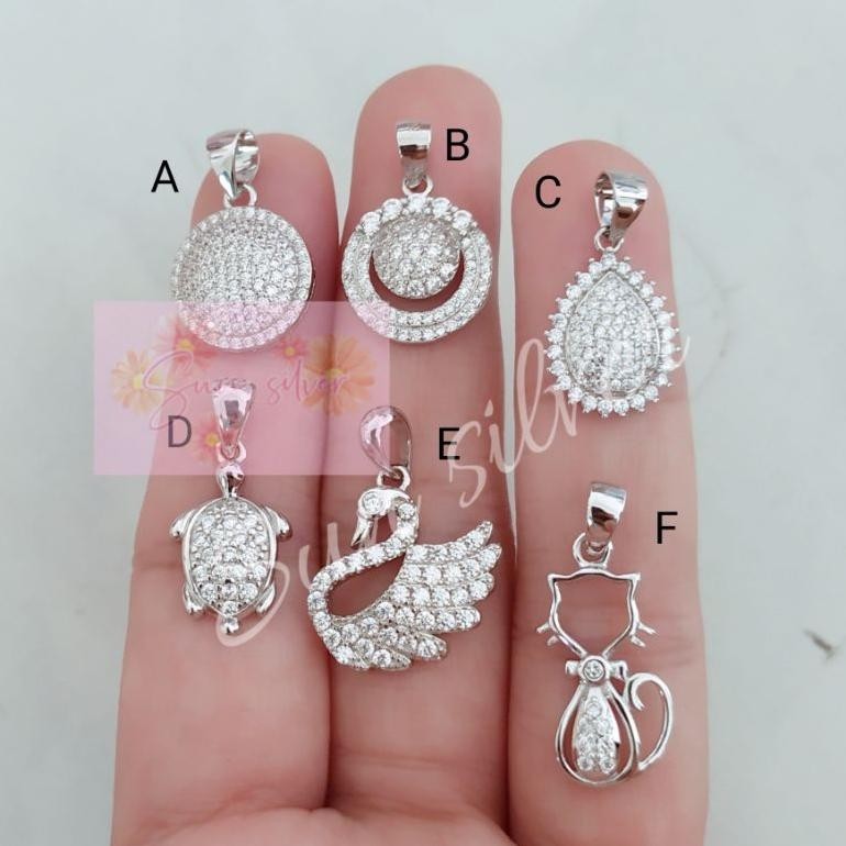 sfI LIONTIN BULAT, LIONTIN ANGSA, LIONTIN WANITA PERAK ASLI 925 NEW 7 AST