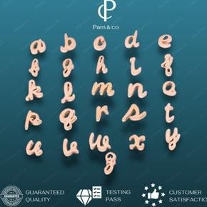 sfI Pam & Co - Ifa Liontin Huruf | Liontin Kalung | Liontin Titanium AST