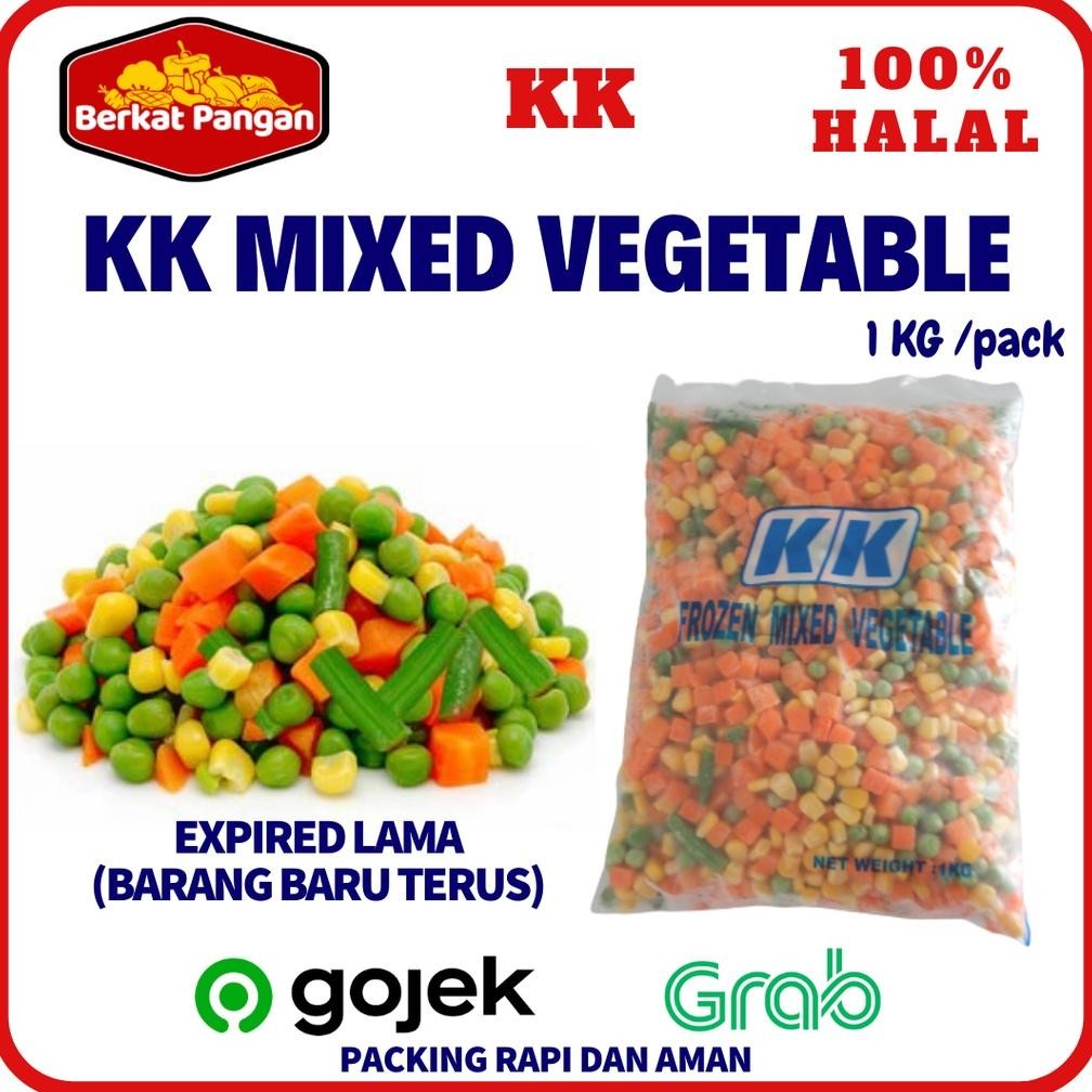 

KK Sayuran beku mix vegetables 3 ways atau 4 ways macam sayur 1kg import