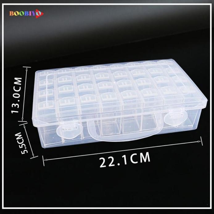 

Terlaris [Boobiyo] Box Tempat Penyimpanan Diamond Painting