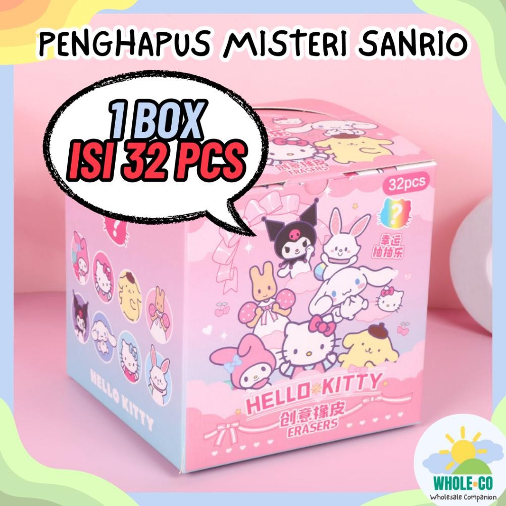 

(1 BOX ISI 32 PCS) Penghapus Misteri Paket Sanrio Premium Karakter Melody Kuromi Lucu Unik Imut Termurah Grosir Cod B-1002