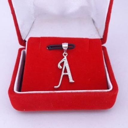 sfI Liontin inisial A perak silver 925. AST