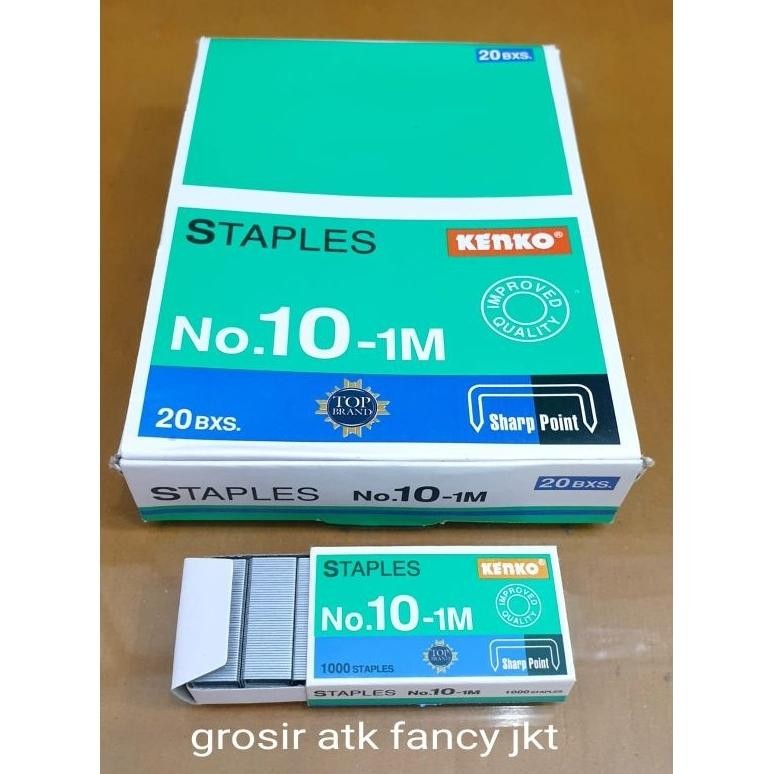 

( 1 pak = 20 dus kecil ) 10-1M Staples Isi Stapler Stepler Neces KENKO No.10 -1M ( 20 dus Kecil ) AST
