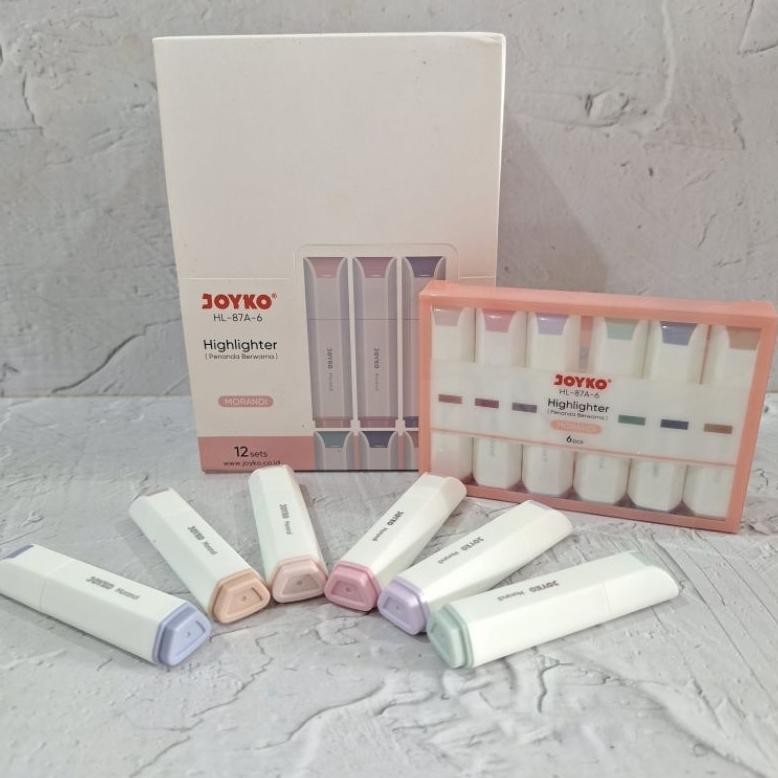 

(1 Set ) Highlighter Joyko Fancy Mini 6 Warna HL-87A/87B-6