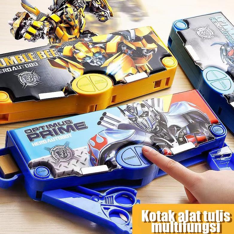 

Tempat Pensil Karakter Anak Laki Laki Multifungsi Kotak Pensil Magnet Tombol Rautan Pencil Case AST