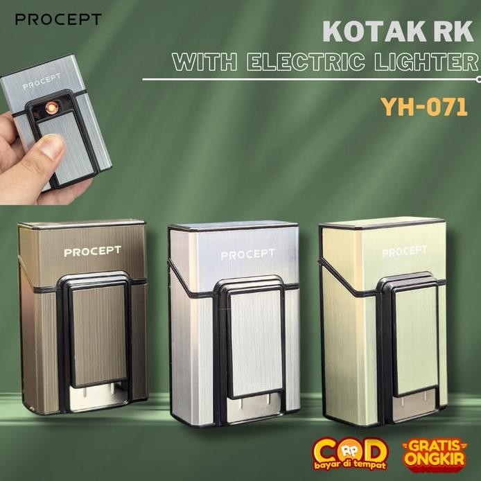 

Terlaris Procept Kotak Penyimpanan Serbaguna Isi 20 Slot Dengan Korek Api Electric Yh-071 Aluminium