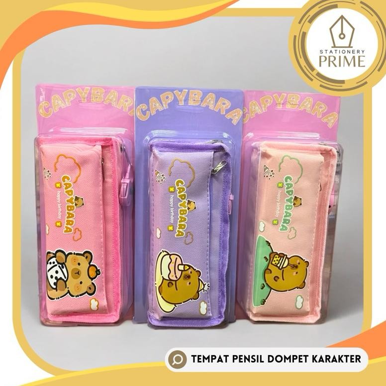 

Tempat Pensil / Kotak Pensil / Pencil Case Dompet Resleting Karakter CAPYBARA LABUBU SUPERHERO AST
