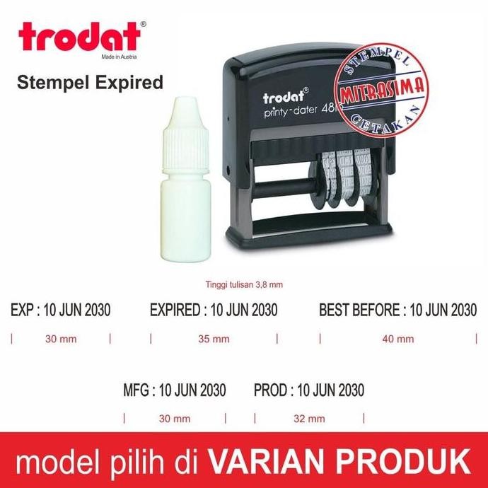 

Stempel Expired / Stempel Kadaluarsa Dengan Tinta Khusus Plastik