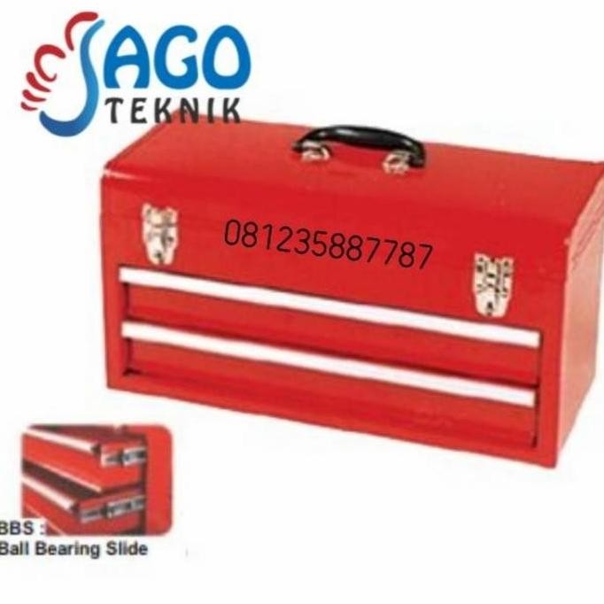 

Terlaris Tool Box 2 Drawers Portable Melzer / Kotak Perkakas