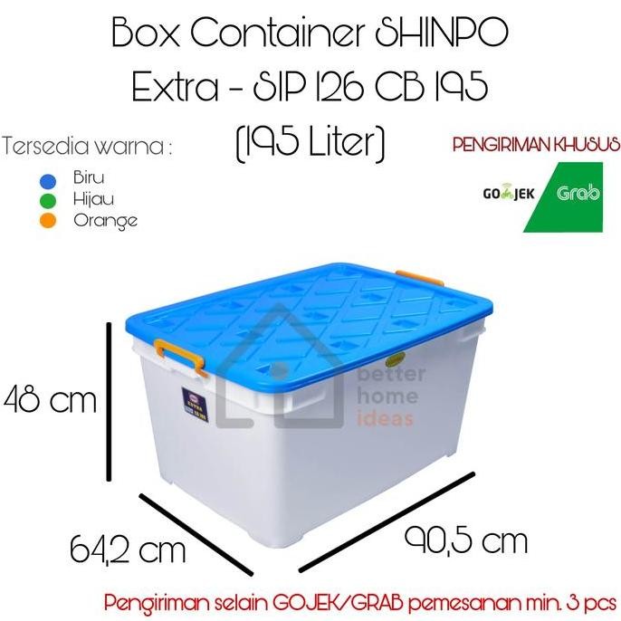 

Terlaris Box Container Shinpo Extra - Sip 126 Cb 195 (195 Liter)