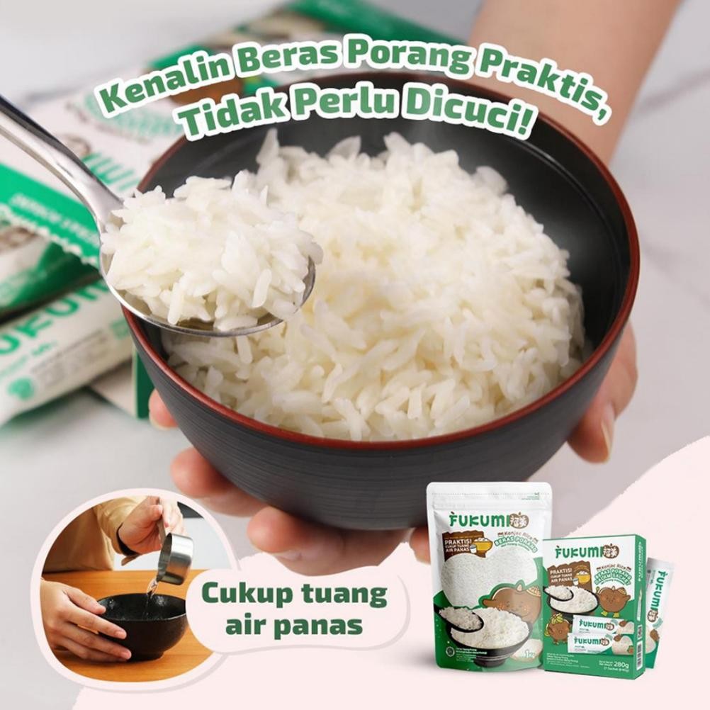 

FUKUMI Loyalty Bundle - 4 Pouch & 2 Box Sachet Beras Porang Free Fukumi Bowl