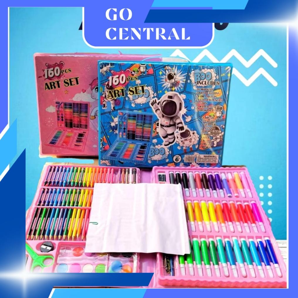

{GC} CRAYON ISI 160PCS CRAYON ANAK SET LENGKAP ART SET MEWARNAI AST