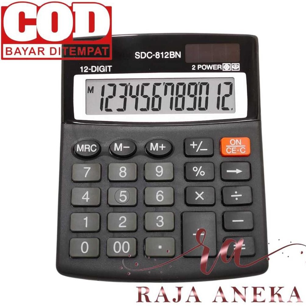 

Calculator Kalkulator Murah tipe SDC 812BN 812 BN Warna Menarik 12 Digit CT AST