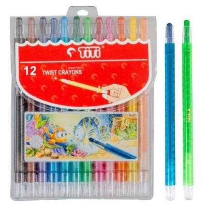 

TITI Crayon / Krayon Putar Titi 12 Twist Crayons ASLI TITi bukan Joyko AST
