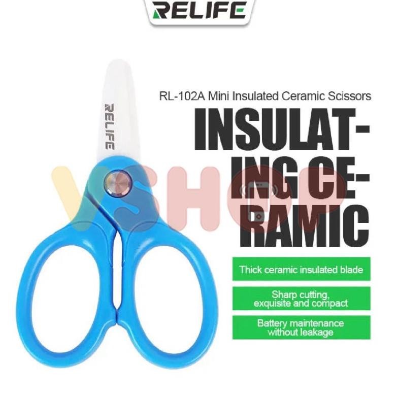 

CERAMIC SCISSORS - GUNTING KERAMIK PEMOTONG KABEL FLEXIBEL BATERAI RELIFE RL-102A MINI AST