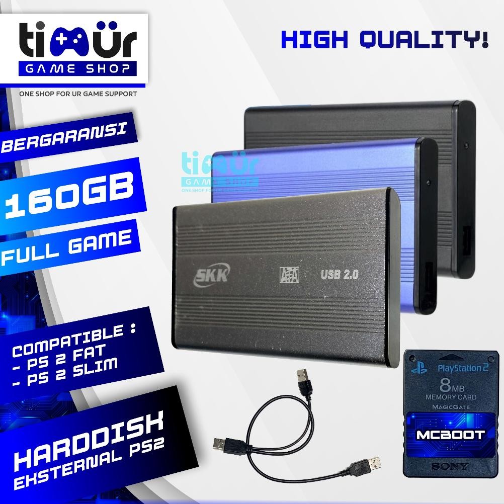 Harddisk Hardisk Eksternal Luar PS2 Support Semua PS2 160GB Best Quality