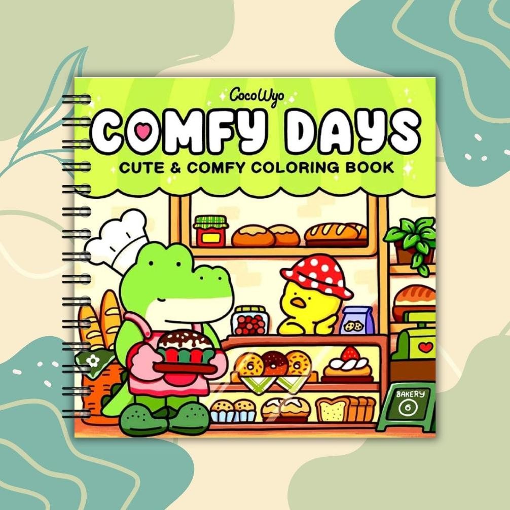 

Coloring Book Buku Mewarnai Comfy Days Stress Relief Healing Children Book Tebal 200gsm AST