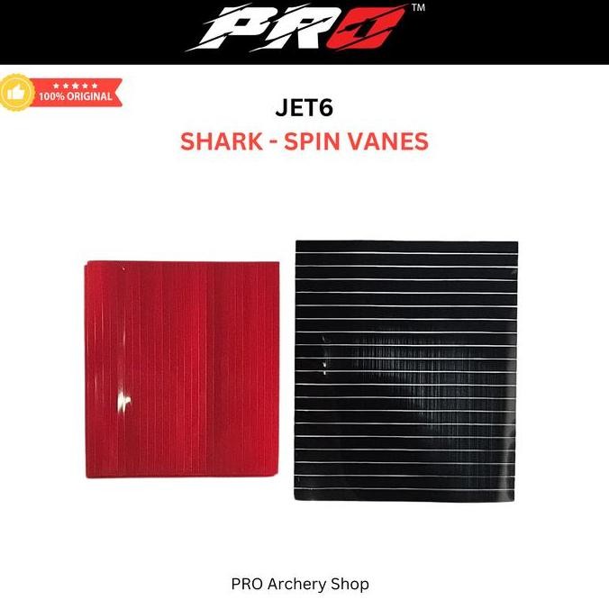 SHARK VANES JET 6 - SPIN - JET6 KSL - VANE ARROW SPIN - SPINWING - VANES INDOOR