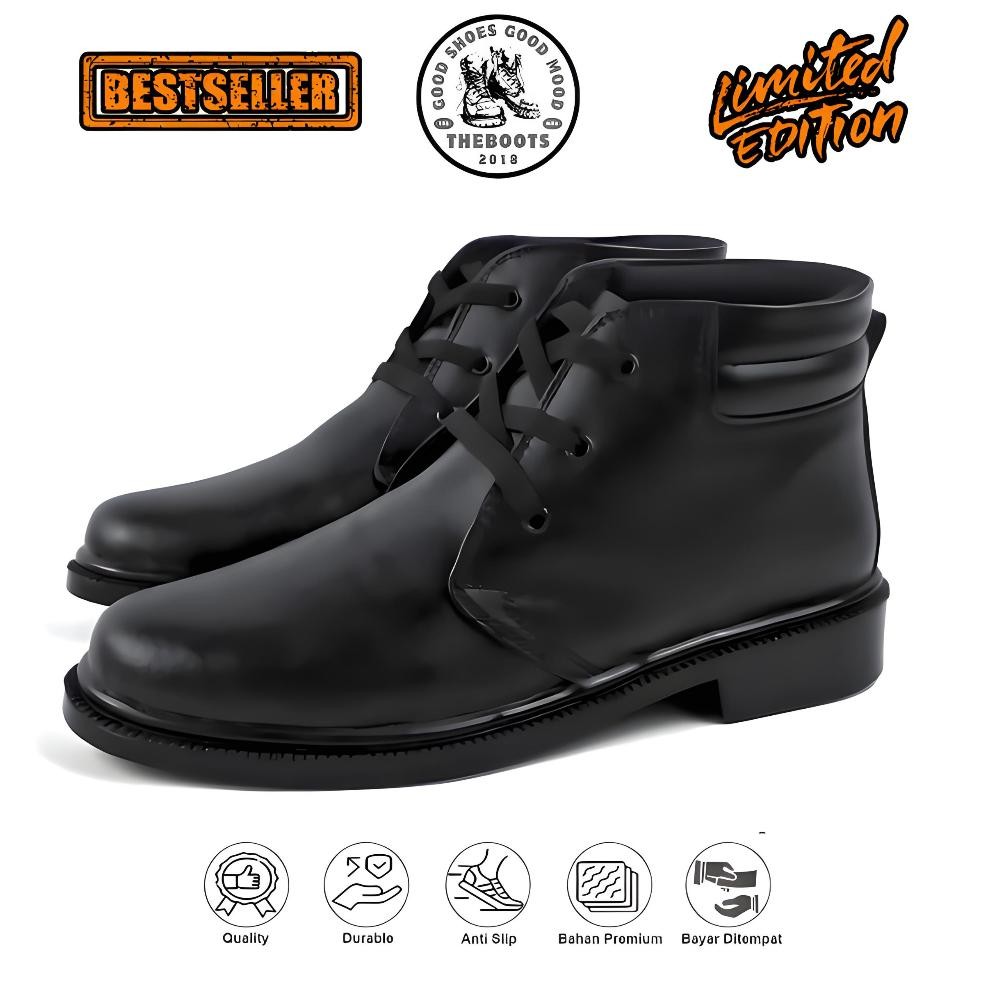 Sepatu PDH Pria Kulit Sepatu Pdh Tali Tni Polri Dinas