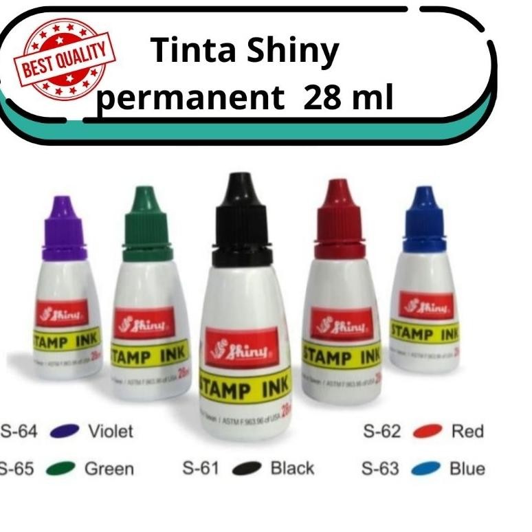 

Tinta Stempel Shiny 28 ml Tinta Stempel Self Ink Tinta Permanent Merk Shiny AST
