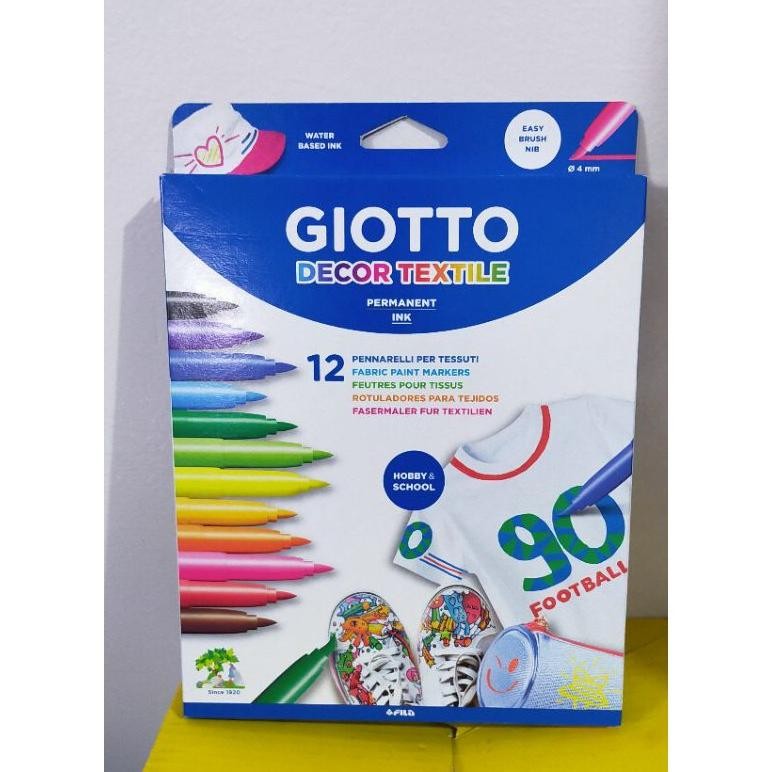 

Giotto Decor Textile 12 warna Decor Kaos-Bahan Kain AST
