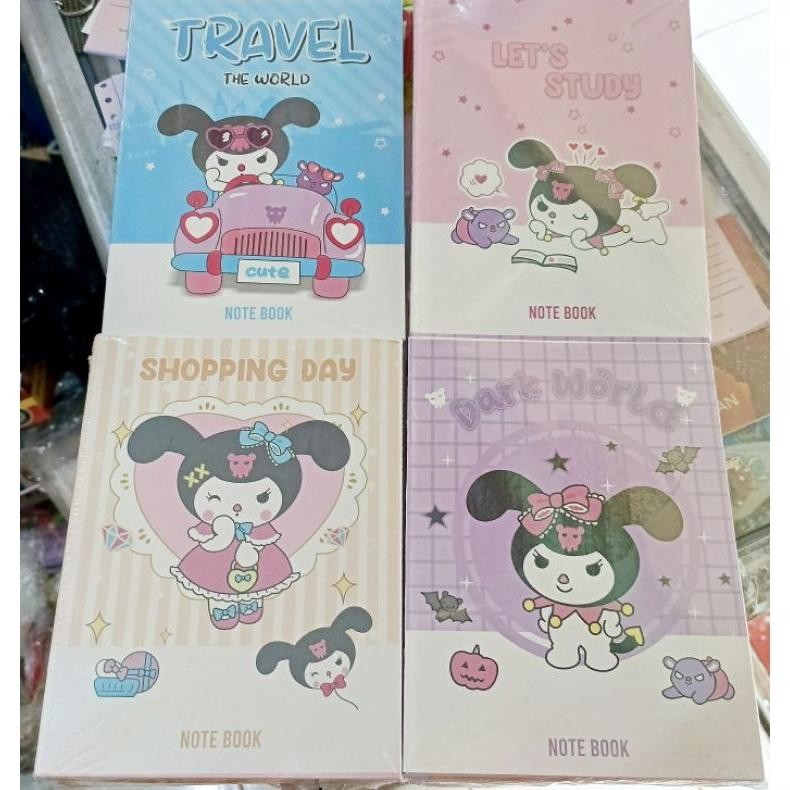 

Buku Tulis X-book gambar kelinci mirip Kuromi AST