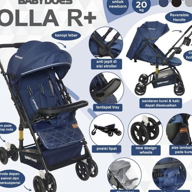 Stroller Reversible Babydoes Olla R Kereta Dorong Bayi Kursi Roda 2 Arah