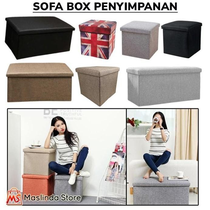 

Terlaris Kotak Penyimpanan Storage Box Multifungsi Model Bangku Sofa Minimalis