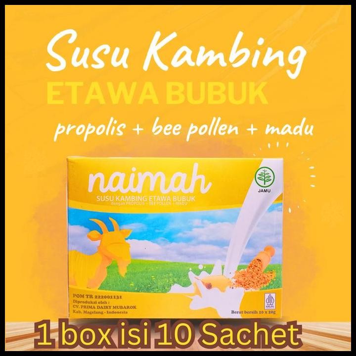 

Terlaris Susu Kambing Etawa Plus Propolis Bubuk Etapro Asli Original Pom Bpom Good Quality