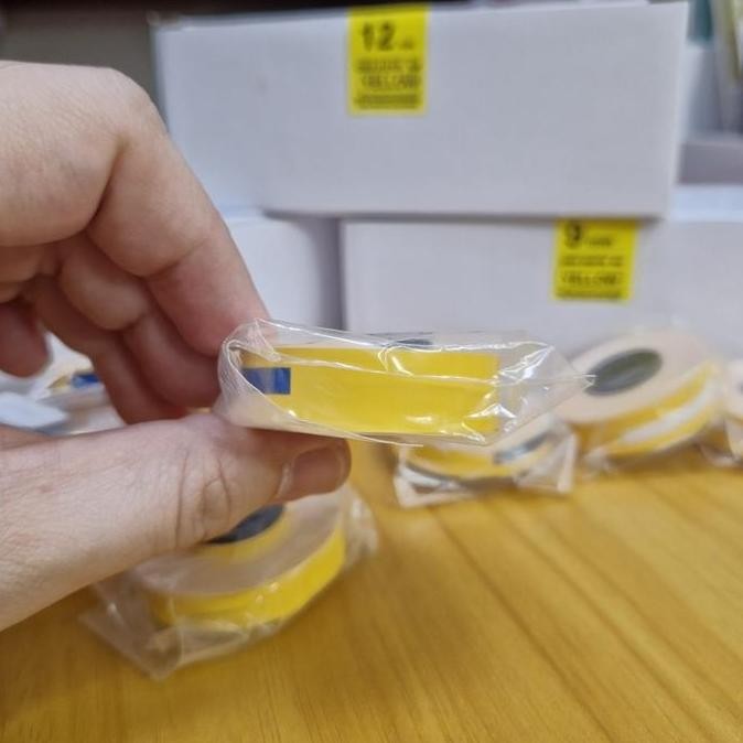 

Compatible Refill Label Max Letatwin Yellow Tape Lm370~Lm550 Tanpa Casing / Cartridge New Stok