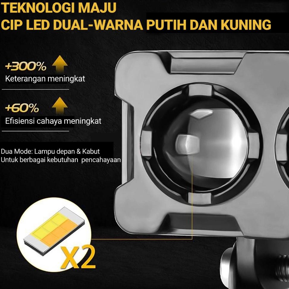 Lampu Tembak Sorot LED Laser 2 Mata/Lampu Sorot Led/Lampu Tembak SQL 2 Mata Polos Super Terang/Lampu