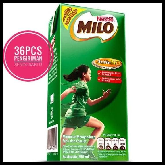 

Terlaris Susu Milo Uht 180Ml 1Karton Isi 36Pcs Good Quality