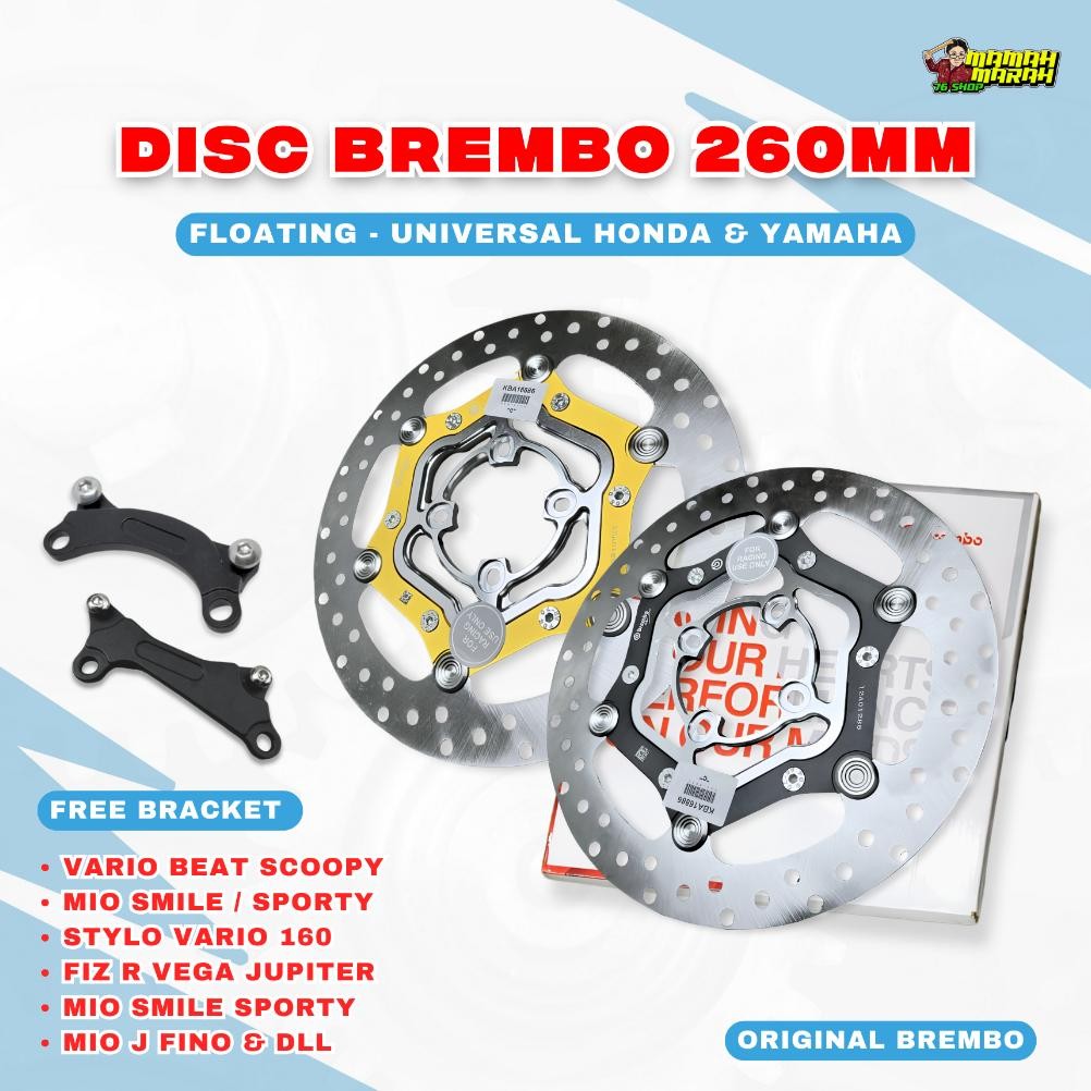 Disc Brembo 260mm Vietnam Piringan Cakram Brembo Vario Beat Scoopy Mio - Disc Piringan Cakram 260mm