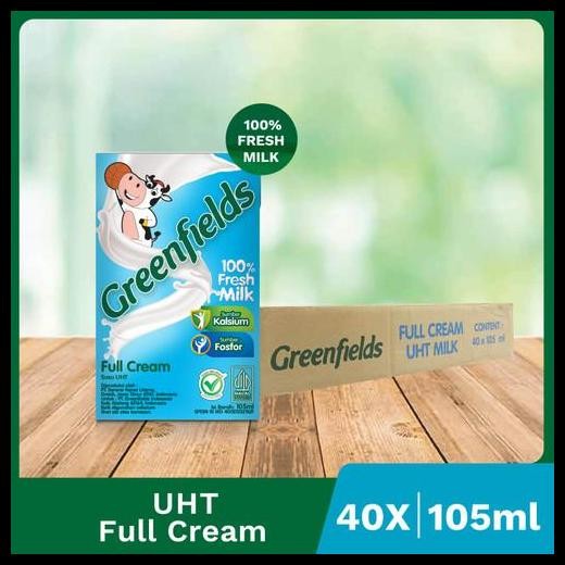 

Terlaris Greenfields / Susu Uht Coklat / Strawberry / Full Cream 105Ml ( 1Dus Isi 40Pcs ) Good Quality