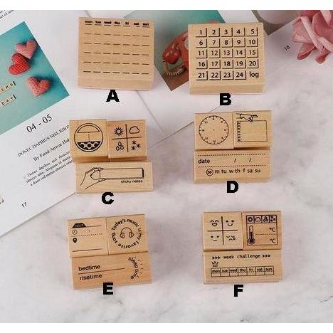 

Terlaris Wooden Stamp - Life Activity Series SALE