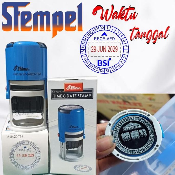 

Terlaris STEMPEL JAM TANGGAL WAKTU TYPE R-542D T24 OTOMATIS SHINY KANTOR SALE