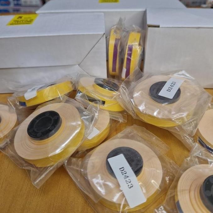 

Compatible Refill Label Max Letatwin Yellow Tape Lm370 - Lm550 Tanpa Casing / Cartridge New Stok