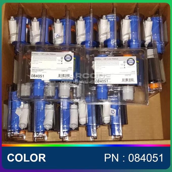 Promo Ribbon Color Fargo Hdp5000 Hdp Color Ribbon Hdp 5000 Pn : 084051 Ymck