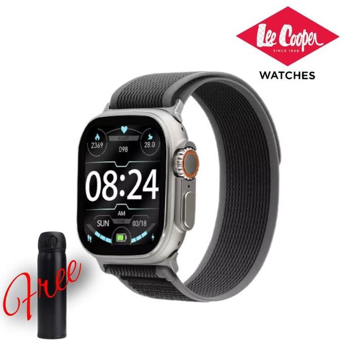Tersedia Jam tangan smart watch lee Cooper Square Edge plus BLACK