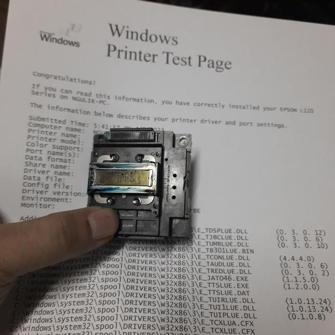 Print Head Epson L310 L210 L360 L3110 L1110 Second Original Black Only New Stok