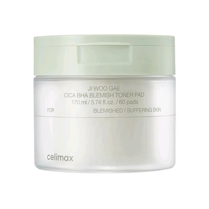 Celimax Ji Woo Gae Cica Bha Blemish Toner Pad Korea