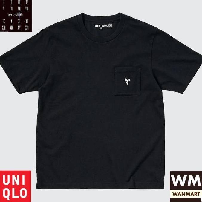 Uniqlo Ut Men Kaos Grafis Final Fantasy Pria Lengan Pendek Black (Best Quality)
