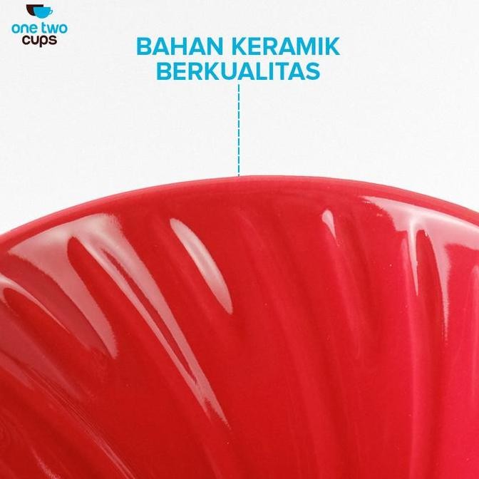 Ceramic V60 Dripper Red For V60 Manual Brew