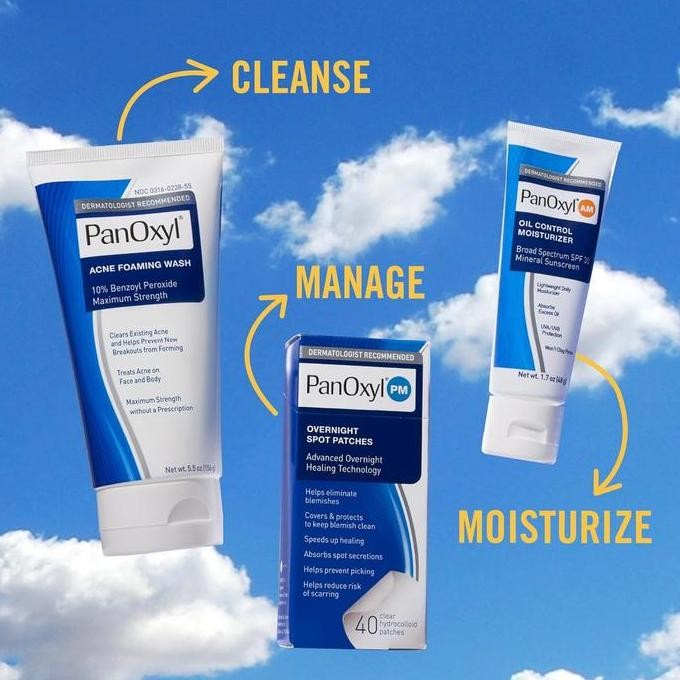 Panoxyl Creamy Acne Wash 4% 10% Benzoyl Peroxide Face Cleanser