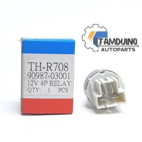 [Allthebest] RELAY KIPAS RADIATOR EXTRA FAN STARLET COROLLA CORONA CROWN 4 KAKI 12V